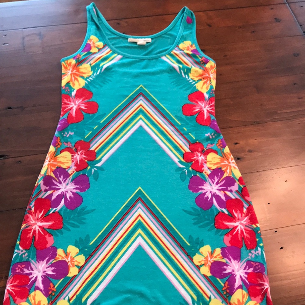 Derek heart summer maxi flower dress S